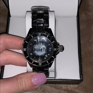 Akribos XXIV Women's Alloy Black Dial